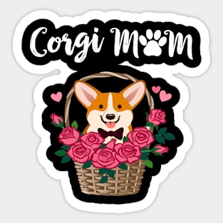 Corgi Mom (254) Sticker